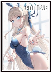 サンパン　ブルアカ　飛鳥馬トキ(バニー)　スリーブ(イラスト:Mono)　の画像