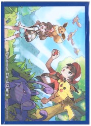 ポケモン オフィシャルデッキシールド ピカ・ブイセット同梱品(64枚)の画像