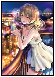 サンパン　楓(夜景とビール)　スリーブ　(イラスト:ピロ水)の画像