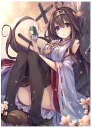 中古：艦これ　未確認スリーブ　金剛　60枚の画像