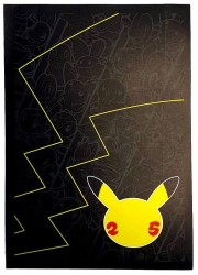 ポケモン オフィシャルデッキシールド 　ピカチュウ　25th(65枚・海外版)の画像