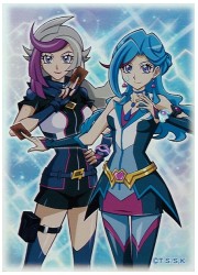 遊戯王VRAINS　プロテクター ブルーメイデン&amp;ゴーストガール(70枚)の画像
