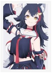 未確認スリーブ　ホロライブ　大神ミオ　スリーブ　(イラスト:みんこふ)の画像