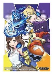 デジモンカードゲームオフィシャルカードスリーブ 城之崎有紗&amp;ヴァイオレット(60枚)の画像