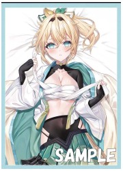 ミッドナイトブルー　ホロライブ　風真いろは　スリーブ　(イラスト:由夜)の画像