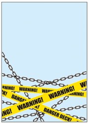 キャラクタースリーブプロテクター　世界の文様　「WARNING!」リバイバルの画像