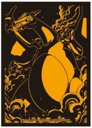 ポケモン オフィシャルデッキシールド プロ リザードン(64枚)の画像