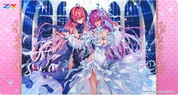 ゼクスくじonline　ラバーマットスリム　ゆたか&amp;フレデリカ パーティーVer. PR付の画像