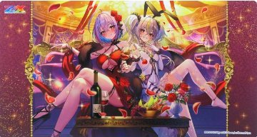 ゼクスくじonline　ラバーマットスリム　うらら&amp;アスツァール パーティーVer. PR付の画像