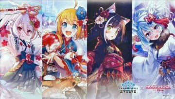 Shadowverse EVOLVE 公式ラバーマット プリンセスコネクト:美食殿 ニューイヤーの画像