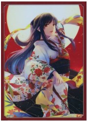 ブロッコリートレカアイテムくじ゛EX スリーブ「神絵祭」緋色雪「芒に月」の画像