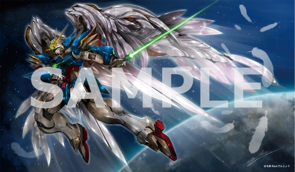 ぱる家 ウイングガンダムゼロ EW プレイマット　イラスト:でんじょうの画像
