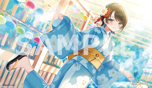 ぱる家 大空スバル(浴衣) プレイマット　イラスト:ミュシャの画像