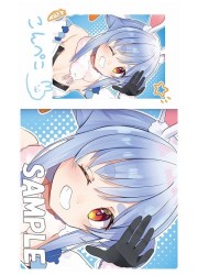 ミッドナイトブルー　ぺこら　チェキ風プレイマット　(イラスト:穂俵こごめ)の画像
