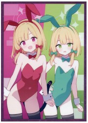 白詰草　ブルアカ　モモイ&amp;ミドリ(バニー)　スリーブ　(イラスト:JYT)の画像