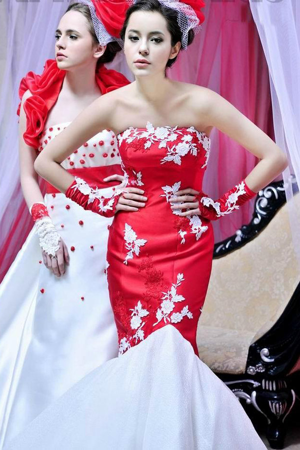 パーティードレス　マーメイドライン トレーン無しの画像