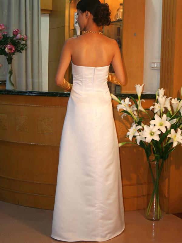 パーティードレス カラードレス　ウエストのスカーフ付属取り外し可能の画像