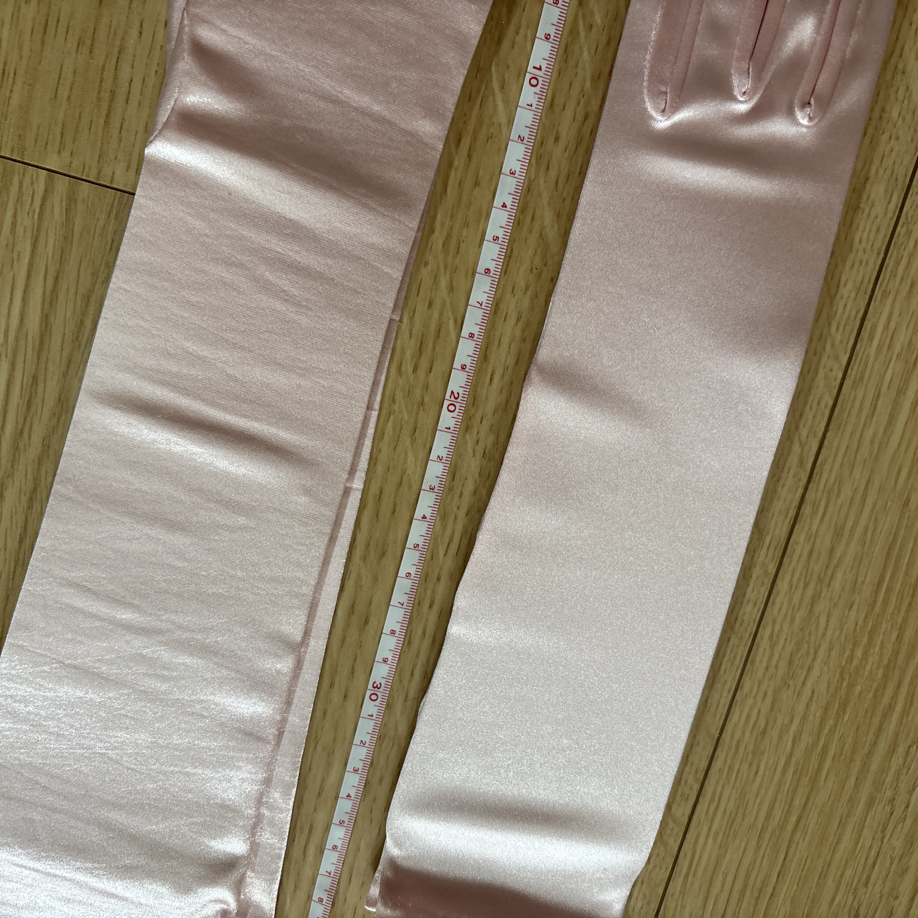 新品２点セット販売！パーティードレス用グローブ ロング丈　カラードレスカラードレス用グローブ各種ピンク系３８ｃｍ４８ｃｍの画像