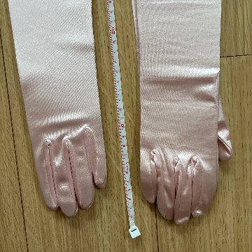 新品２点セット販売！パーティードレス用グローブ ロング丈　カラードレスカラードレス用グローブ各種ピンク系３８ｃｍ４８ｃｍの画像