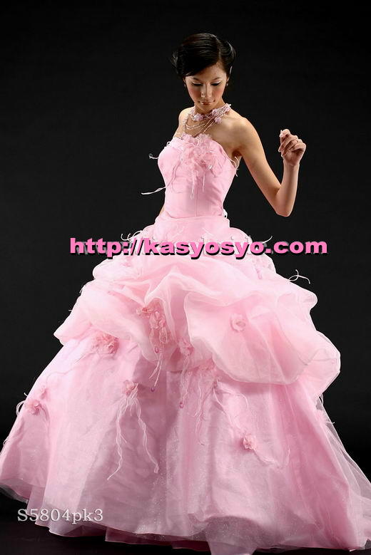 wd185D プリンセスラインウエディングドレス/パーティードレスの画像