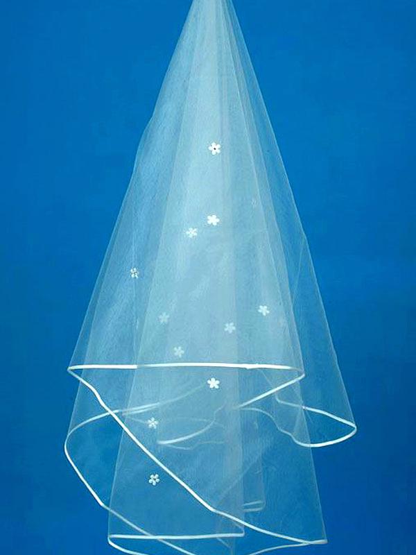 マリアウエディングベール セミロング丈 オフホワイト在庫有 kasyosyoの画像