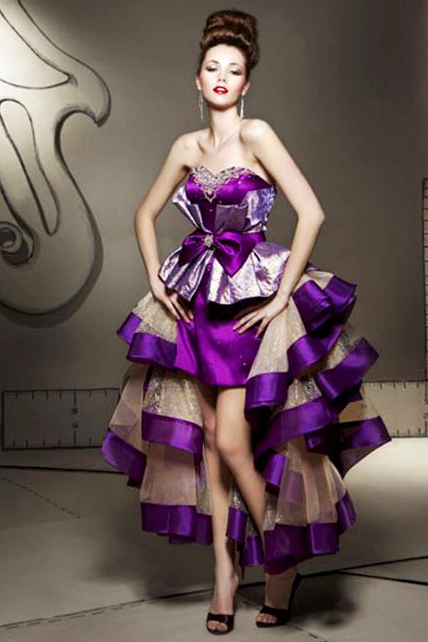 フリルが素敵なハート型カラードレス　２次会,誕生日パーティーやクリスマスパーティーで大活躍の1着の画像