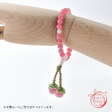 お守りブレスレット「祝り」 インカローズ ローズクォーツ【恋愛運・縁結び・引き寄せ・願望成就】の画像