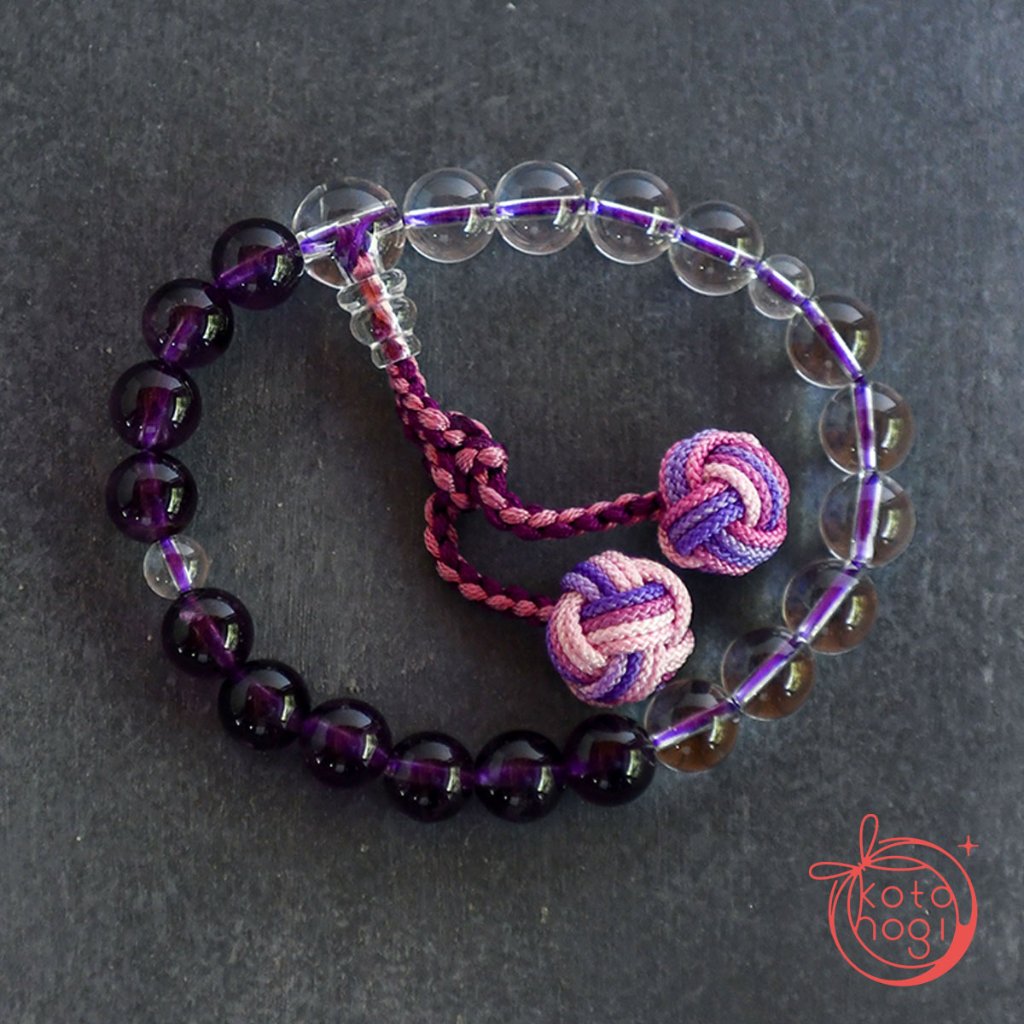 お守りブレスレット「祝り」 アメジスト ルワンダ産の画像