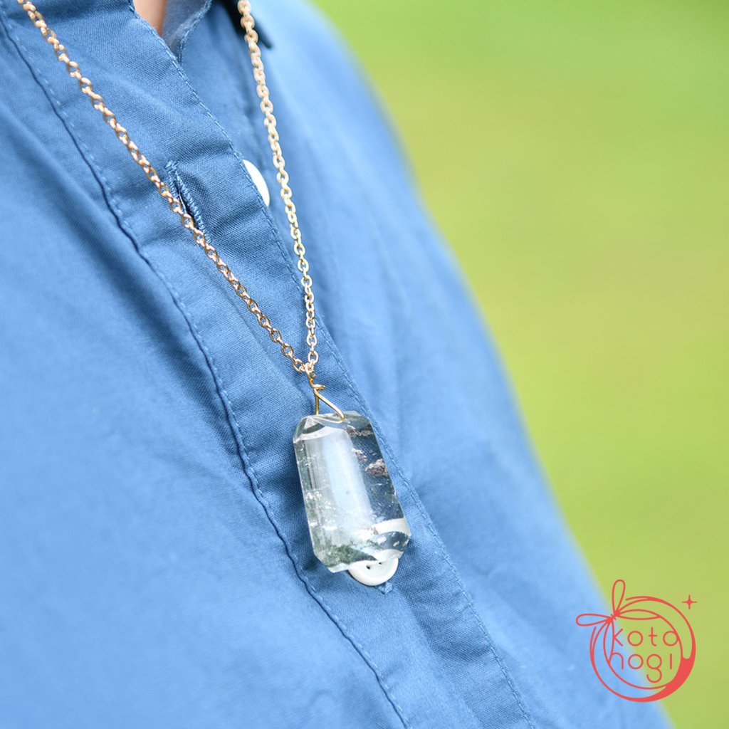 グリーンファントムガーデンクォーツ ネックレスの画像