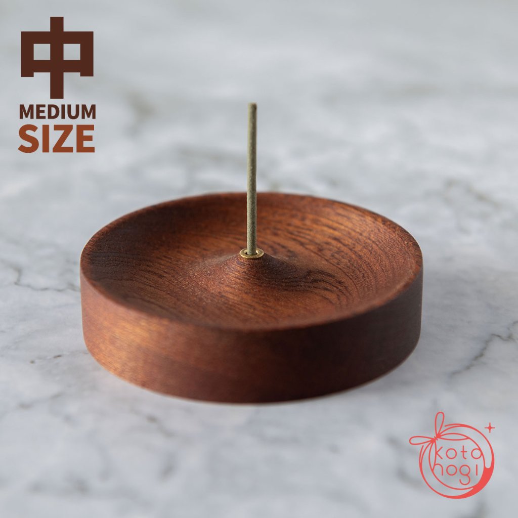 お香立て 木製 中サイズ｜シンプルモダンな線香立ての画像