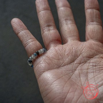 お守り 指輪 リング ロンドンブルートパーズ ラズライトインクォーツの画像