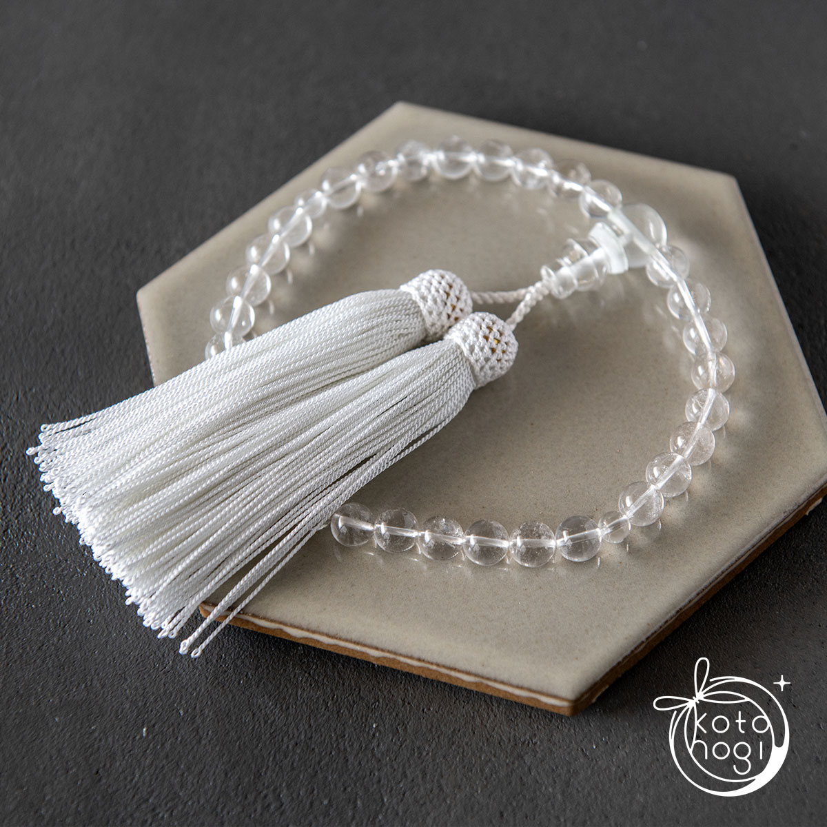 【最強の浄化力】お守り数珠・念珠「ひとえ」 ヒマラヤ産マニカラン水晶 × ガネーシュヒマールの画像