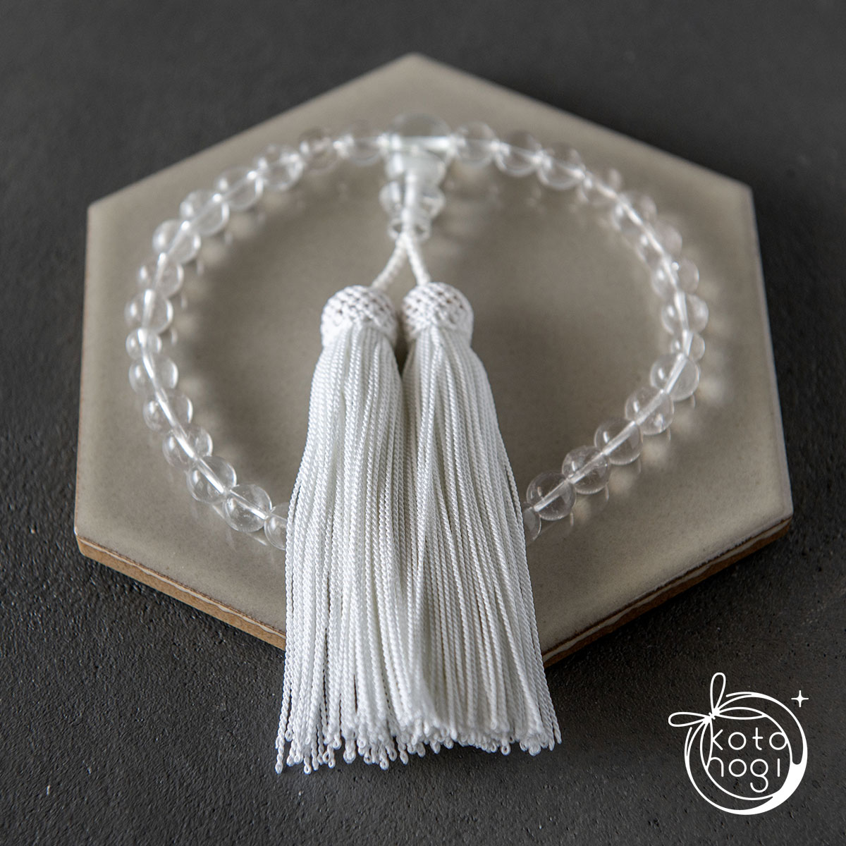 【最強の浄化力】お守り数珠・念珠「ひとえ」 ヒマラヤ産マニカラン水晶 × ガネーシュヒマールの画像