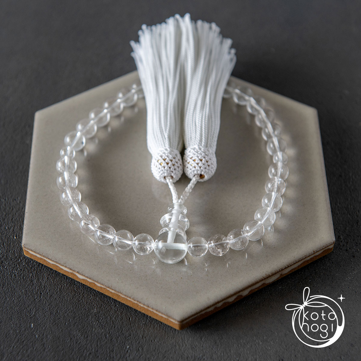 【最強の浄化力】お守り数珠・念珠「ひとえ」 ヒマラヤ産マニカラン水晶 × ガネーシュヒマールの画像