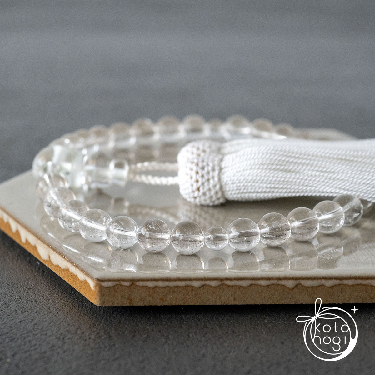 【最強の浄化力】お守り数珠・念珠「ひとえ」 ヒマラヤ産マニカラン水晶 × ガネーシュヒマールの画像