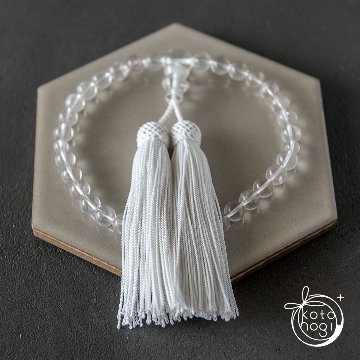 【最強の浄化力】お守り数珠・念珠「ひとえ」 ヒマラヤ産マニカラン水晶 × ガネーシュヒマールの画像