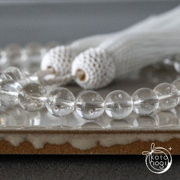 【最強の浄化力】お守り数珠・念珠「ひとえ」 ヒマラヤ産マニカラン水晶 × ガネーシュヒマールの画像