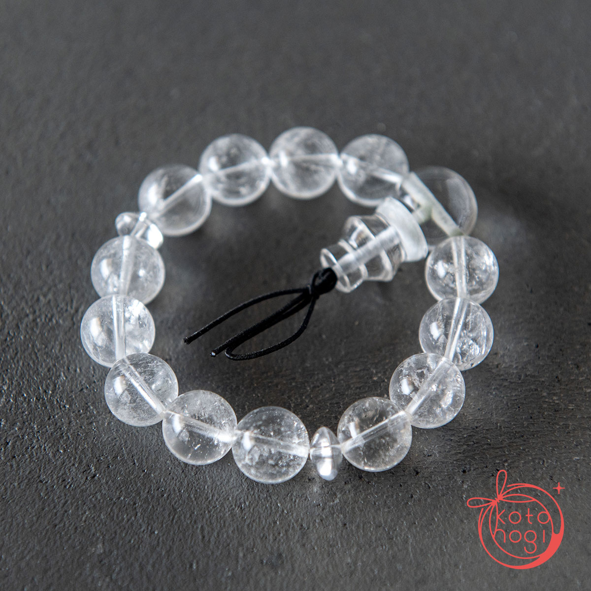 【強力浄化×開運】お守りブレスレット「甘露」ガネーシュヒマール産手磨き親玉＆ボサ × パールバティー渓谷産マニカラン水晶の画像