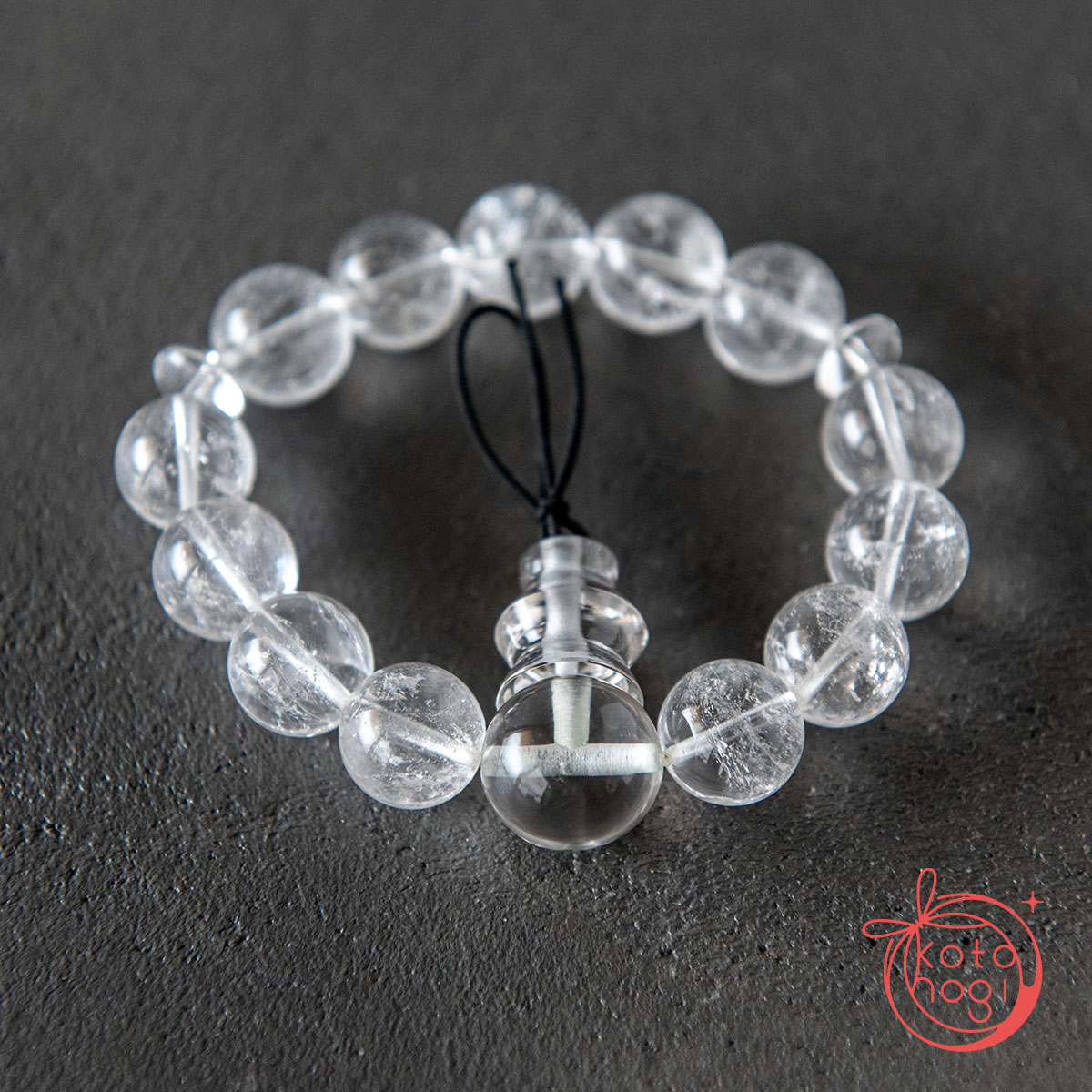 【強力浄化×開運】お守りブレスレット「甘露」ガネーシュヒマール産手磨き親玉＆ボサ × パールバティー渓谷産マニカラン水晶の画像