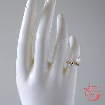 【恋愛運・人間関係】お守り 指輪 リング レインボームーンストーン ピンキーリングの画像