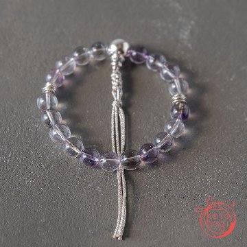 【魔除け・潜在能力・浄化】お守りブレスレット「甘露」スーパーセブン シルバー925 カレンシルバーの画像