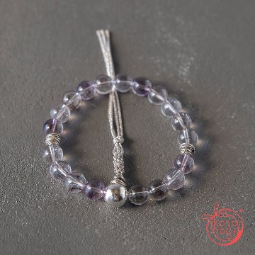 【魔除け・潜在能力・浄化】お守りブレスレット「甘露」スーパーセブン シルバー925 カレンシルバーの画像