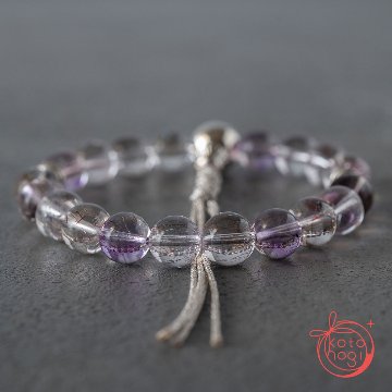 【魔除け・潜在能力・浄化】お守りブレスレット「甘露」スーパーセブン シルバー925 カレンシルバーの画像