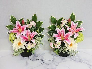 御供花「紬／ピンク」光触媒コーテイングの画像