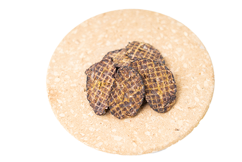 エゾ鹿肉かぼちゃチップス（カルシウム入）の画像