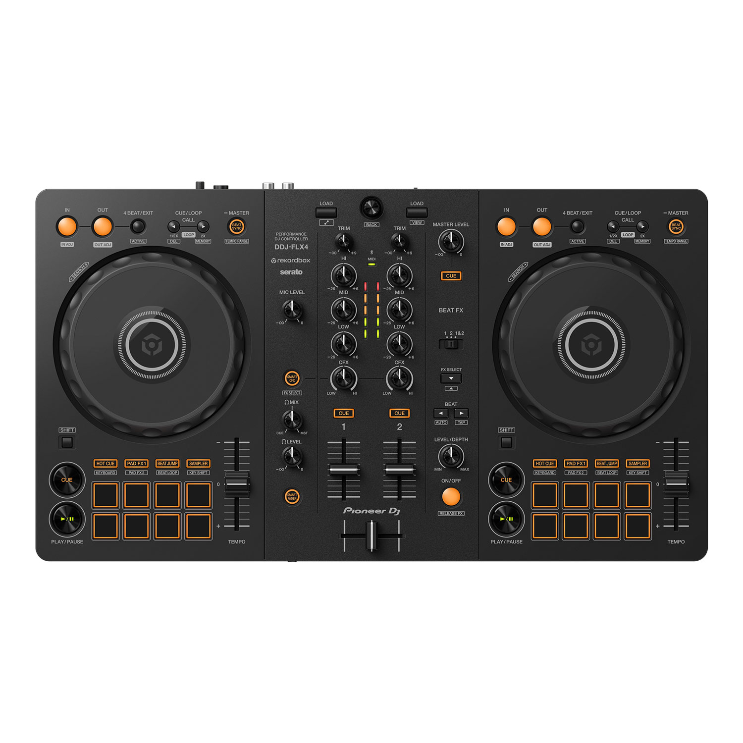 PioneerDJ DJコントローラー DDJ-FLX4 + 教則本 + ダストカバー セット 【DDJ-400後続機種】の画像