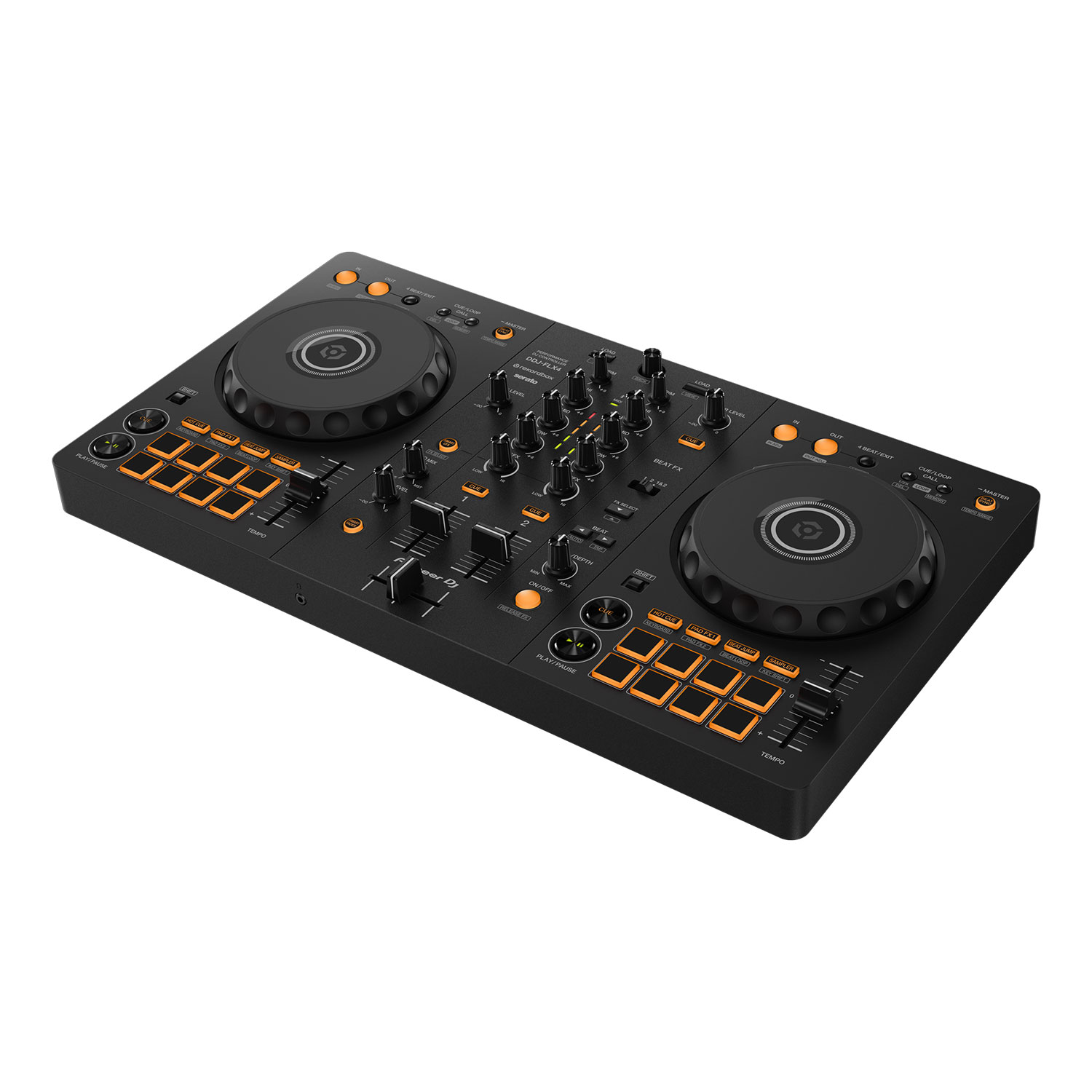 PioneerDJ DJコントローラー DDJ-FLX4 + 教則本 + ダストカバー セット 【DDJ-400後続機種】の画像