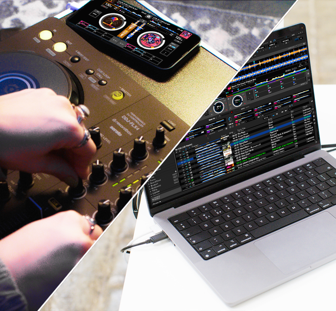 PioneerDJ DJコントローラー DDJ-FLX4 + ヘッドホンATH-S100 + PC 