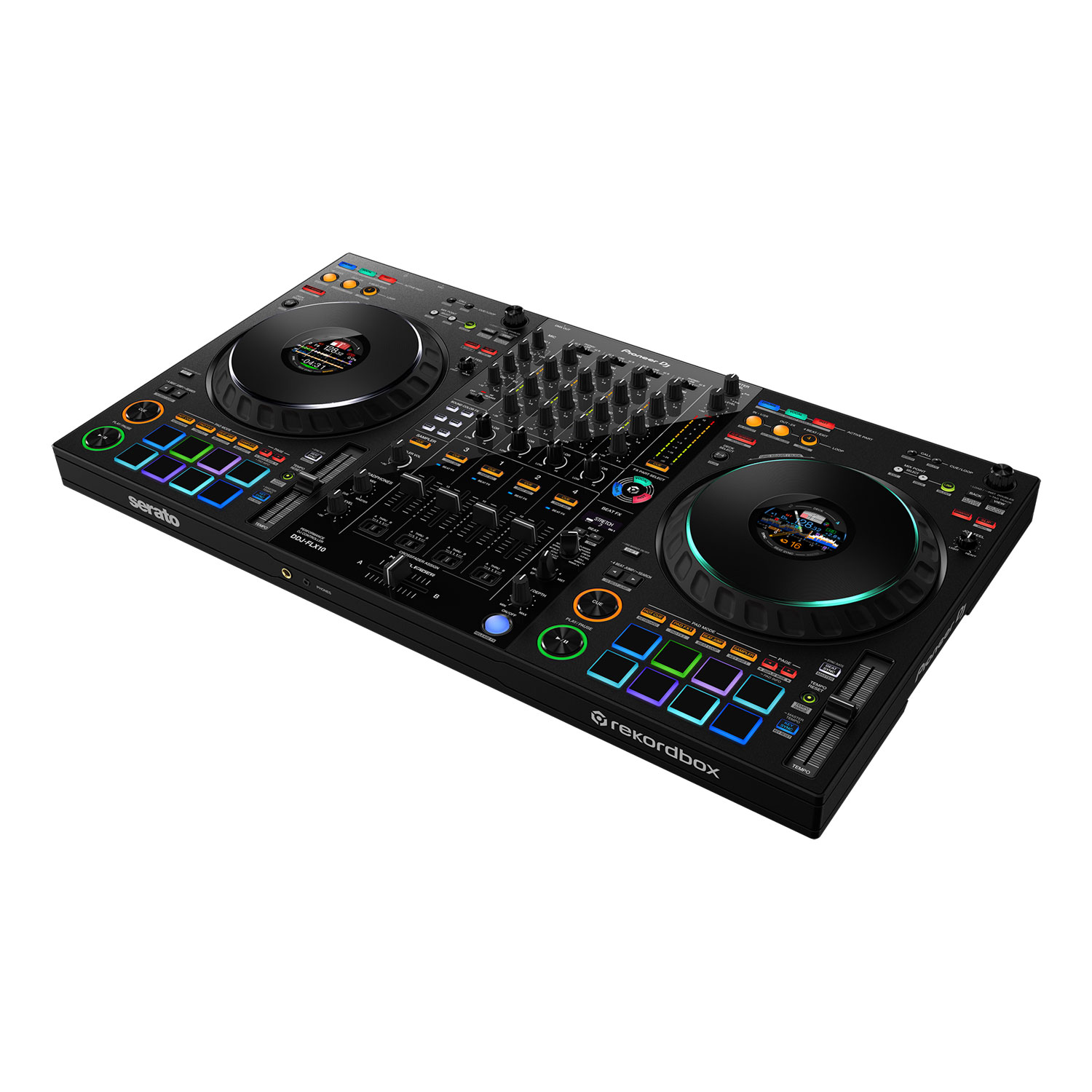 PioneerDJ 4CH DJコントローラー DDJ-FLX10 + PCスタンド セットの画像