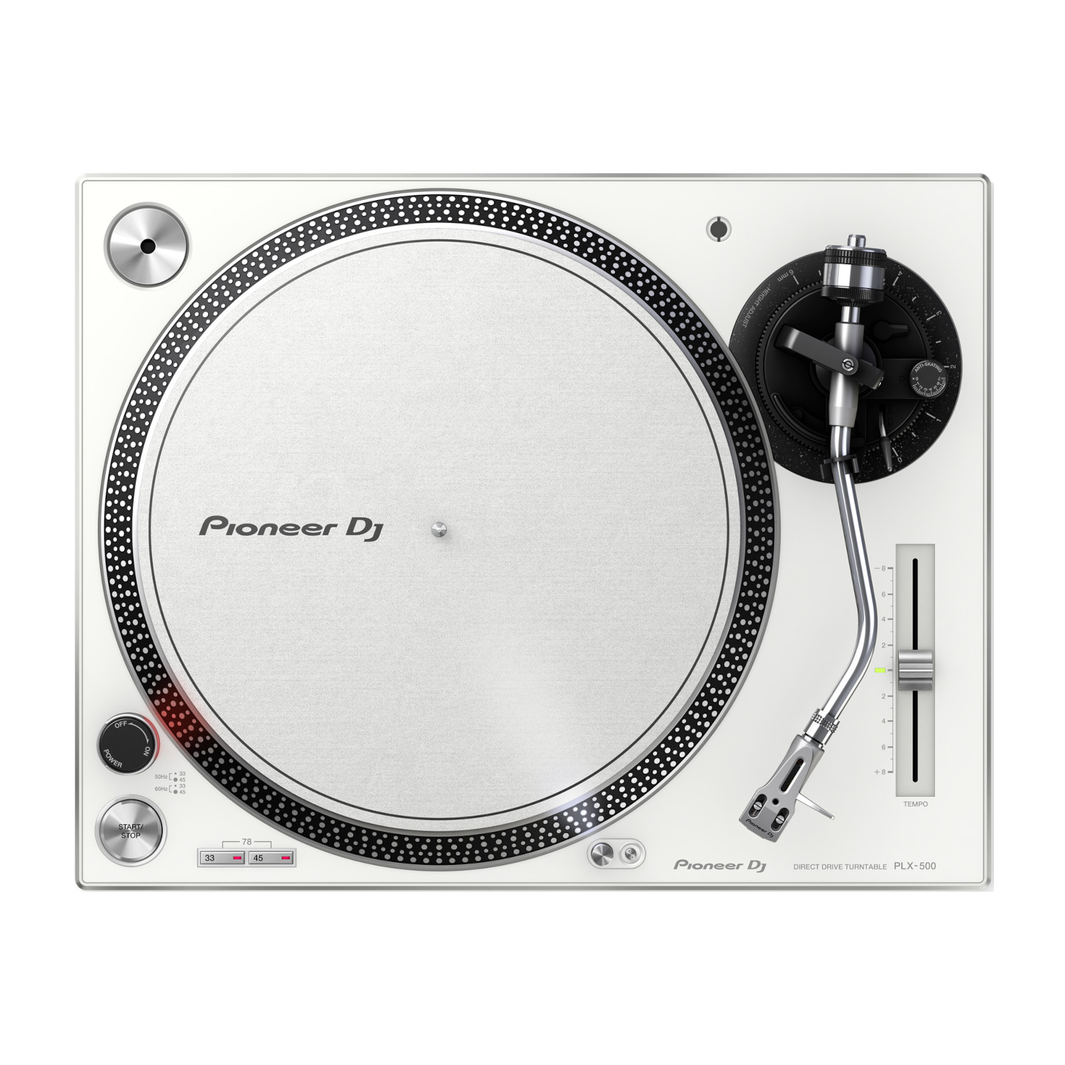 PioneerDJ PLX-500-W ダイレクトドライブターンテーブルの画像